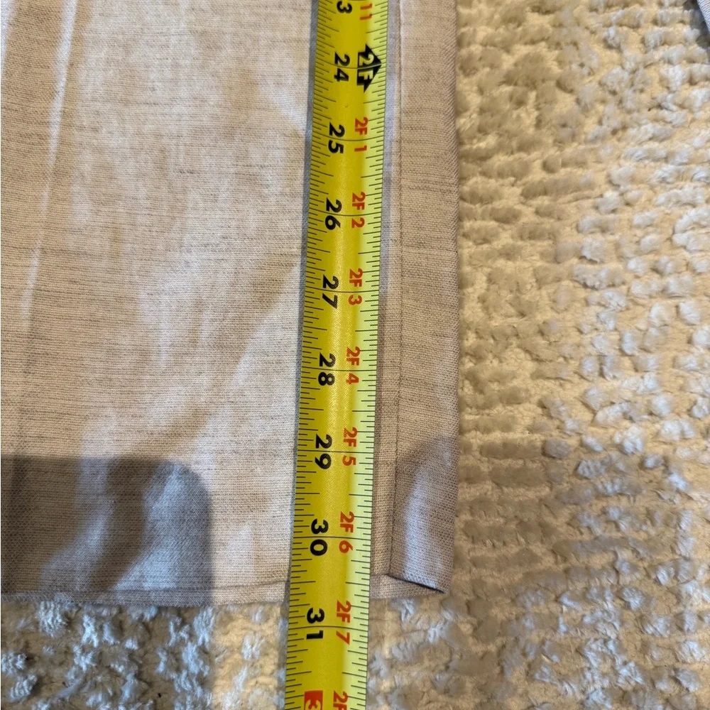 Aritzia Effortless Natural Ecru Linen Trousers size 6